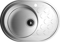 Мойка кухонная Omoikiri Kasumigaura 65-1-IN-L нержавеющая сталь