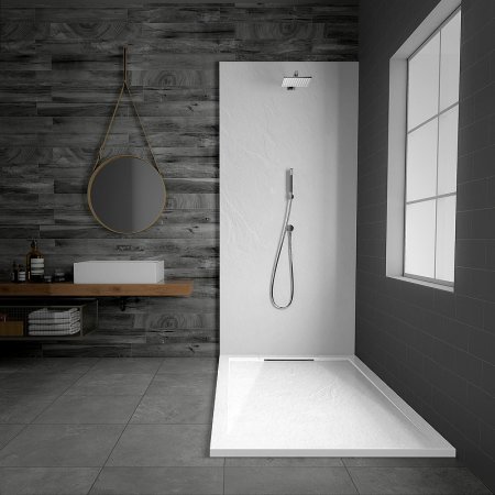 Душевой поддон из искусственного камня Vincea 100x80 VST-4SRL8010W Белый матовый 