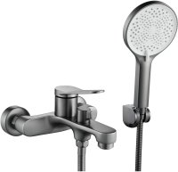 Смеситель для ванны Shevanik S6202T, оружейная сталь