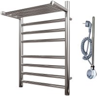 Электрический полотенцесушитель Point Аврора Премиум PN10146SPE П7 400x600 с полкой левый/правый Хром