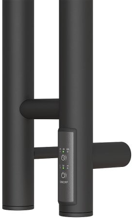 Электрический полотенцесушитель Point Деметра PN12812B П3 80x1200 диммер справа Черный 