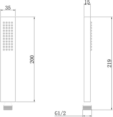 Ручной душ Abber AF0050G Золото матовое 