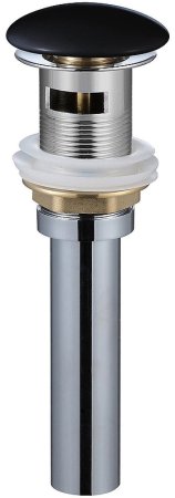 Донный клапан WeltWasser WW PP MT-BL 10000003732 click-clack Черный матовый 