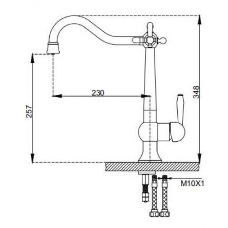 Смеситель для кухни Gappo G4398-13 Хром 