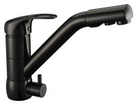 Смеситель для кухонной мойки Zorg Clean Water ZR 400 KF-12 black