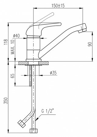 Смеситель Rav Slezak Sazava SA015.5 для раковины 