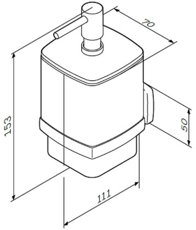 Дозатор для жидкого мыла AM.PM Gem A9036900 Хром Белый 