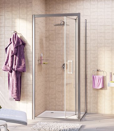 Душевой уголок WasserKRAFT Weser 78F03 90x90 см с душевой стойкой и смесителем 