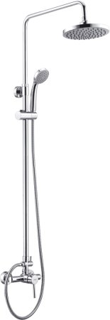 Душевой уголок WasserKRAFT Weser 78F03 90x90 см с душевой стойкой и смесителем 