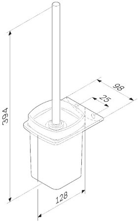 Ершик для унитаза AM.PM Inspire 2.0 A50A33400 Хром 