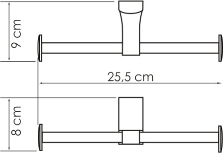Держатель туалетной бумаги WasserKRAFT Leine K-5096D двойной 