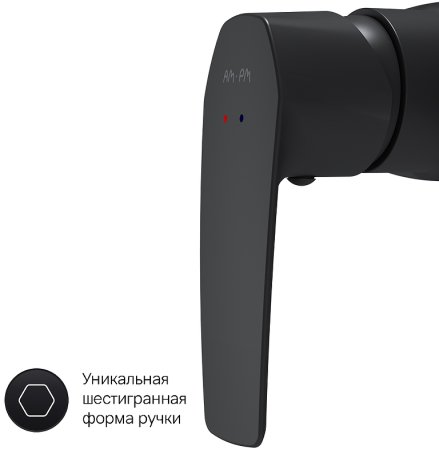 Смеситель для душа AM.PM Gem F90A20022 Черный 