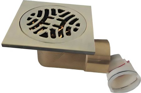 Душевой трап Gappo G81006-4 с решеткой Бронза 