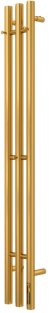 Полотенцесушитель электрический Terminus Стойка TRES круг 120, брашированное золото 