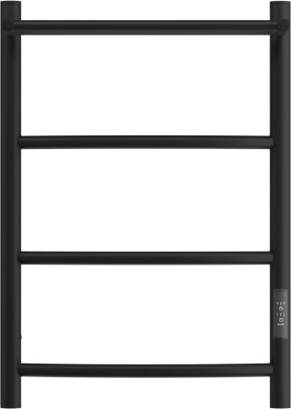 Полотенцесушитель электрический APEXTERMO Corona CR01164BM 600x400 с полкой, черный матовый 
