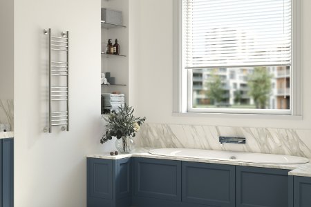 Водяной полотенцесушитель Сунержа Богема+ прямая 1000х400 12-0220-1040 Белый 