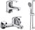 Комплект смесителей WasserKRAFT A31011 для ванной 3 в 1 