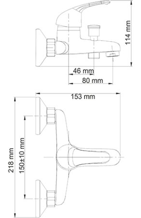 Комплект смесителей WasserKRAFT A31011 для ванной 3 в 1 
