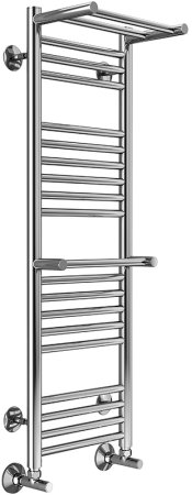 Водяной полотенцесушитель Terminus Аврора П20 300x1010 4660059582146 с полкой Хром 