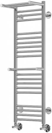Водяной полотенцесушитель Terminus Аврора П20 300x1010 4660059582146 с полкой Хром 