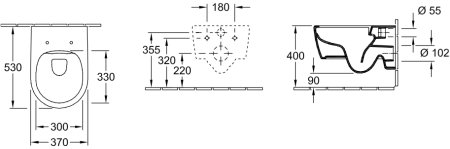 Унитаз подвесной Villeroy & Boch Avento 5656RS01 альпийский белый 