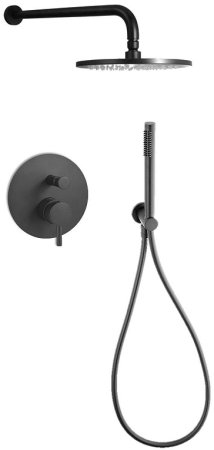 Душевая система Paffoni Light KITLIG015NO Черная матовая 