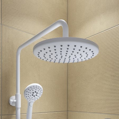 Душевая система Iddis Ray RAYWT3Fi06 Белая матовая 