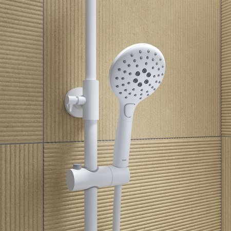 Душевая система Iddis Ray RAYWT3Fi06 Белая матовая 