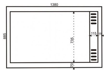 Поддон для душа Bas Пуэрта 140x90 