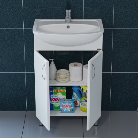 Тумба напольная Санта Уют 55 с умывальником Уют 55 