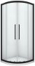 Душевой уголок Black&White Stellar Wind S801 100x100 8011010 профиль Блеск серебра стекло прозрачное 