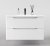 Тумба подвесная "Марелла 90" (2 ящ.) Люкс антискрейтч белый матовый, PLUS 