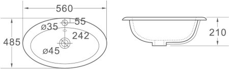 Раковина SantiLine SL-2107 