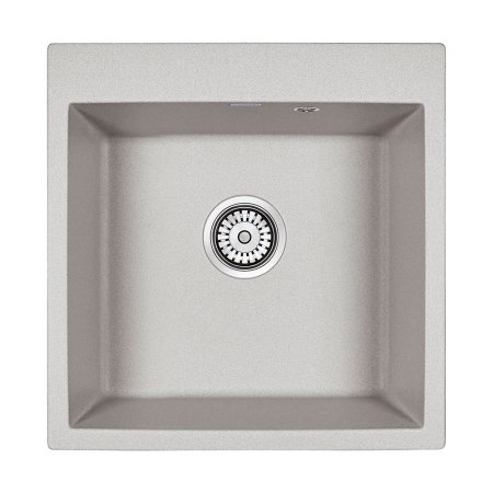 Мойка кухонная Paulmark Praktisch PM105152-GR 51х52см, серый 