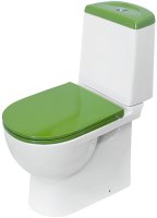 Унитаз-компакт Sanita Luxe Best Color Green SL DM BSTSLCC09130522 с бачком и сиденьем Микролифт Унитаз-компакт Sanita Luxe Best Color Green SL DM BSTSLCC09130522 с бачком и сиденьем Микролифт