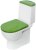 Унитаз-компакт Sanita Luxe Best Color Green SL DM BSTSLCC09130522 с бачком и сиденьем Микролифт 