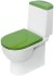 Унитаз-компакт Sanita Luxe Best Color Green SL DM BSTSLCC09130522 с бачком и сиденьем Микролифт 
