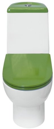 Унитаз-компакт Sanita Luxe Best Color Green SL DM BSTSLCC09130522 с бачком и сиденьем Микролифт 