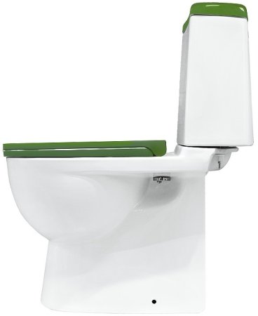 Унитаз-компакт Sanita Luxe Best Color Green SL DM BSTSLCC09130522 с бачком и сиденьем Микролифт 