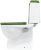 Унитаз-компакт Sanita Luxe Best Color Green SL DM BSTSLCC09130522 с бачком и сиденьем Микролифт 