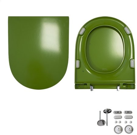 Унитаз-компакт Sanita Luxe Best Color Green SL DM BSTSLCC09130522 с бачком и сиденьем Микролифт 