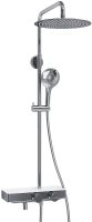 Душевая система WasserKRAFT A113.116.101.CH Thermo с термостатом Хром Белая