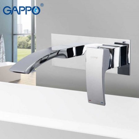 Смеситель встраиваемый для раковины Gappo Jacob G1007-2 хром 