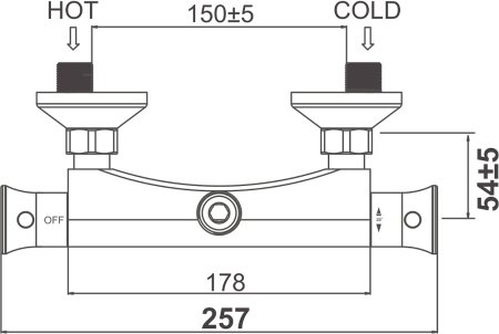 Термостат D&K Bayern Potsdam DA2113101 для душа 