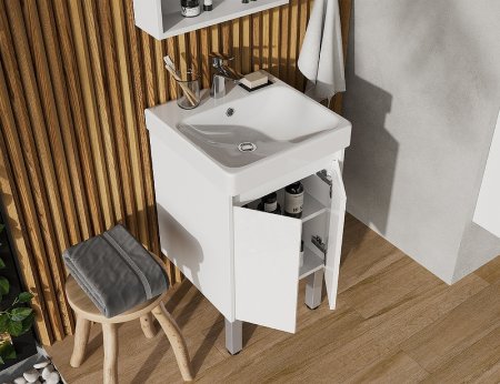 Тумба под раковину Aquaton Сканди Doors 45 1A278701SD010 Белая 