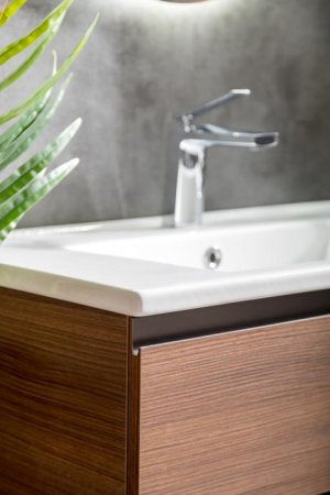 Тумба с раковиной Capolda 85 dark wood 