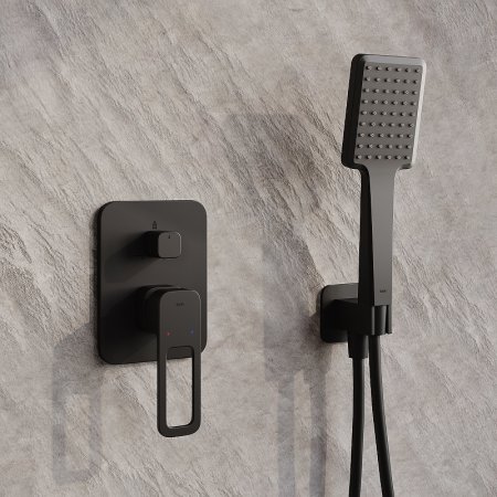 Душевая система Iddis Slide SLIBL02i67 Черная матовая 