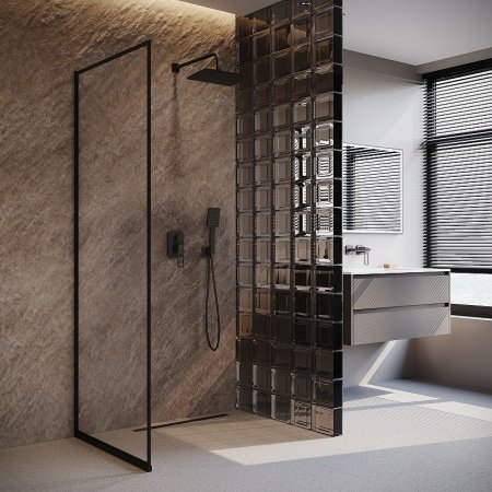 Душевая система Iddis Slide SLIBL02i67 Черная матовая 