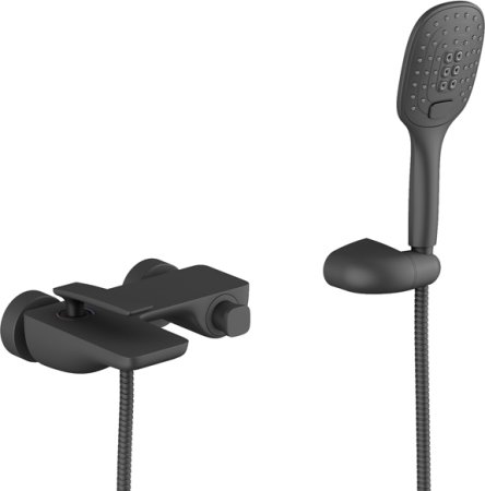 Смеситель Timo Helmi 4024/03Y для ванны с душем, черный 