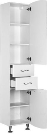 Шкаф-пенал для ванной Aquanet Моника 40 белый 